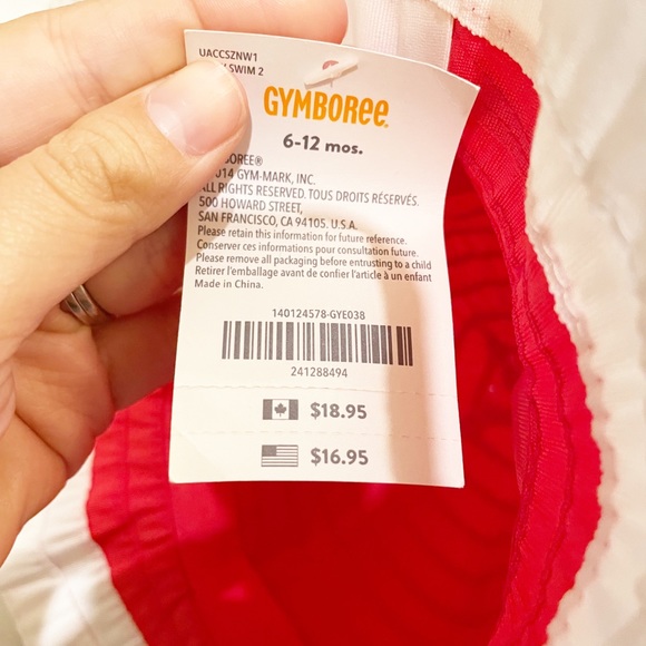 Gymboree Pink Summer Bucket Hat with Flower Baby Girls 6-12 months NWT - Picture 5 of 8